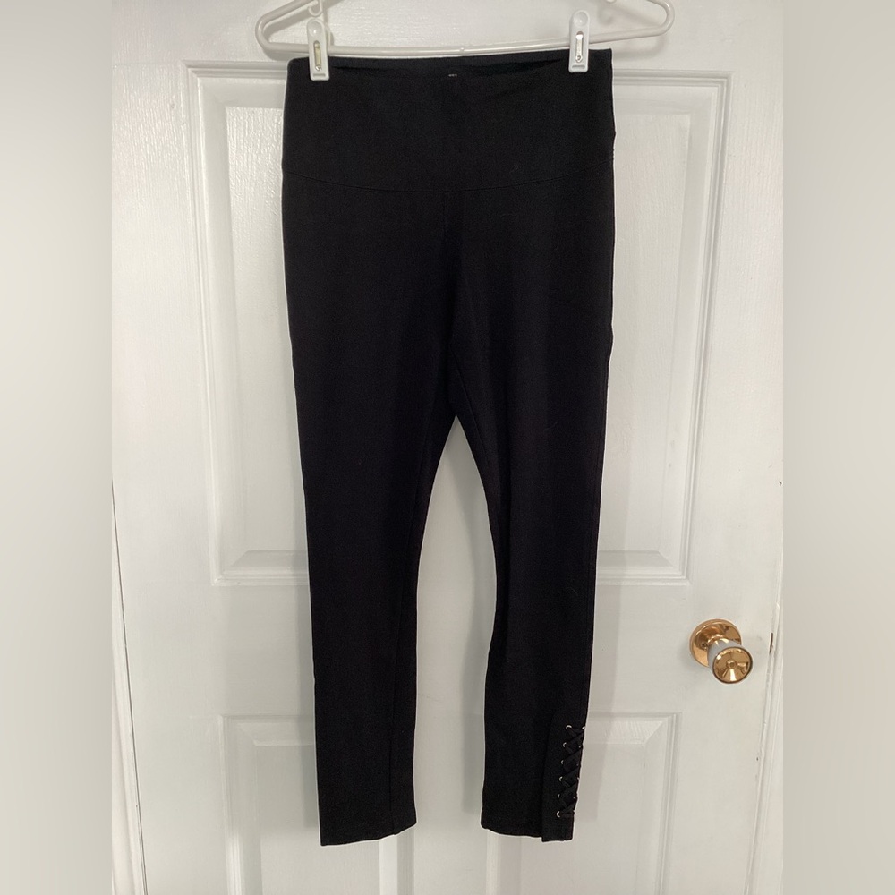 🛍️5/💲20🛍️ WHBM High-Waisted Leggings with laced cuff (#1b106)